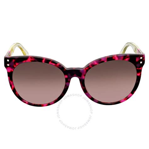 occhiali fendi specchiati|Fendi Pequin Fuchsia Havana Brown Shade Sunglasses.